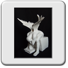 '66 Angelo del fango, sculture smaltate